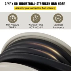 Fuel Hose Reel 3/4 In. X 50 Ft. Extra Long Retractable Diesel Hose Reel With Automatic Refueling Gun For Ship, Vehicle 15 Fuel Hose Reel 3/4 In. X 50 Ft. Extra Long Retractable Diesel Hose Reel With Automatic Refueling Gun For Ship, Vehicle -Vevor black hose reels cyr50ft34inchd7nev0 1f 1000