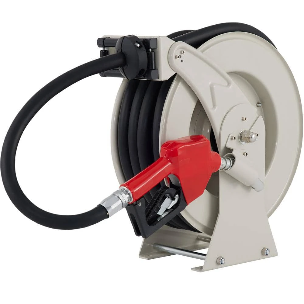 Fuel Hose Reel 3/4 In. X 50 Ft. Extra Long Retractable Diesel Hose Reel With Automatic Refueling Gun For Ship, Vehicle 3 Fuel Hose Reel 3/4 In. X 50 Ft. Extra Long Retractable Diesel Hose Reel With Automatic Refueling Gun For Ship, Vehicle