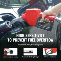 Fuel Hose Reel 1 In. X 50 Ft. L Retractable Diesel Hose Reel Heavy-duty Steel Construction For Aircraft, Ship -Vevor black hose reels cyrg50ft1inch2tmjv0 44 1000