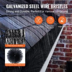 Gutter Brush 60 Ft. X 5.25 In. Gutter Cleaning Tools Ground-Level Gutter Brush Leaf Guard For 5 In. Gutter (20-Pack) -Vevor black vevor canopy parts tgms525inch2zcuzdv0 1f 1000