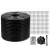 Garden Fence Solar Panel Bird Wire 8 In. X 98 Ft. Critter Guard Roll Kit With 100-Piece Fasteners, 50-Piece Tie Wires