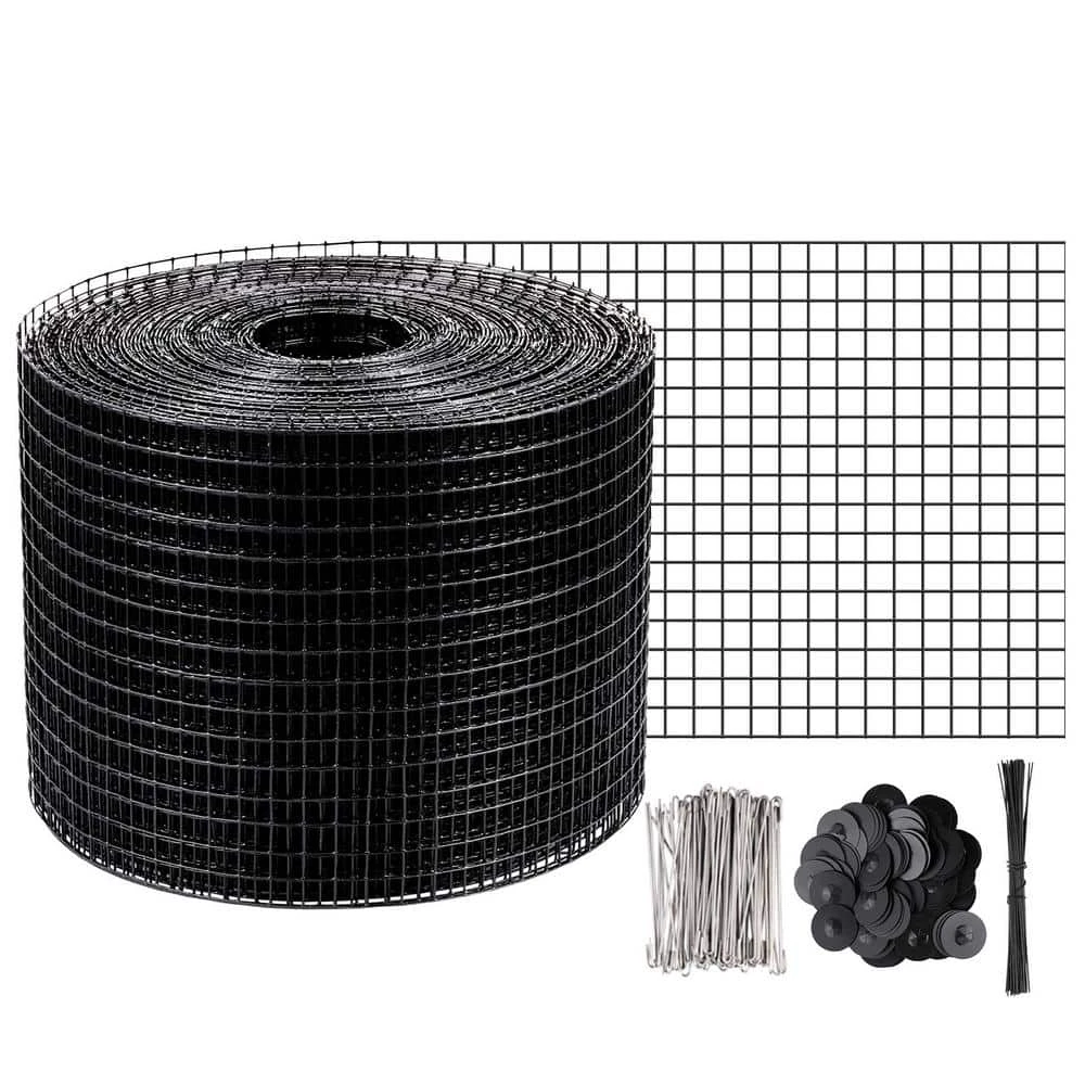 Garden Fence Solar Panel Bird Wire 8 In. X 98 Ft. Critter Guard Roll Kit With 100-Piece Fasteners, 50-Piece Tie Wires 3 Garden Fence Solar Panel Bird Wire 8 In. X 98 Ft. Critter Guard Roll Kit With 100-Piece Fasteners, 50-Piece Tie Wires