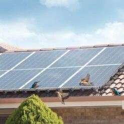 6 In. X 50 Ft X 0.04 In. Solar Panel Bird Fasteners Guard Critter Guard Roll Kit With 50 Cs Stainless Steel Solar Panel -Vevor black vevor garden fencing tyndcbbhwtz62941sv0 31 1000