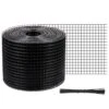 Solar Panel Bird Wire 8 In. X 98 Ft. Solar Panel Critter Guard Removable Garden Fence Guard Wire Roll Kit With Zip Ties -Vevor black vevor garden fencing tyndcbbhwycw8l9u3v0 64 1000