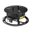 Propane Fire Pit, 19 In. Dia Outdoor Portable Gas Fire Pit, Adjustable Flame Height Camping Firepit, 58,000 BTU, Black -Vevor black vevor gas fire pits bxsrqhk19ycba36r1v0 64 1000