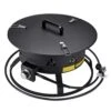 Propane Fire Pit, 24 In. Dia Outdoor Portable Gas Fire Pit, Adjustable Flame Height Camping Firepit, 58,000 BTU, Black -Vevor black vevor gas fire pits bxsrqhk24ycbl1s54v0 64 1000