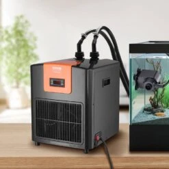Aquarium Chiller 92 Gal. 348 L Hydroponic Water Chiller 1/4 HP Quiet Refrigeration Compressor -Vevor black vevor hydroponic systems hwqlqqjr025hpisabv1 31 1000