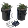 DWC Hydroponics Grow System Deep Water Culture With Top Drip 2 Buckets, With Air Pump, Air Stones And Water Level Device -Vevor black vevor hydroponic systems ssspxt2t8ink25vv5v1 64 1000