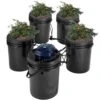 RDWC Hydroponics System Recirculating Deep Water Culture 4 Buckets 5 Gal., With Air Pump And Water Level Device -Vevor black vevor hydroponic systems ssspxt41t8ine1fibv1 64 1000
