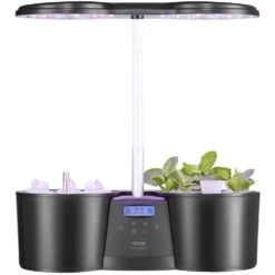 Hydroponics Growing System 12 Pods Indoor Growing System With Full-Spectrum LED Grow Light 4.2 L Water Tank Auto Timer