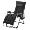 Zero Gravity Chair,26in. Recliner Lounge Chair For Indoor And Outdoor,Adjustable Anti Gravity Chair,Metal,500 Lbs.,Black -Vevor black vevor lawn chairs lzltyhhk26hsb9ihuv0 64 1000