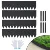 Steel Landscape Edging 4-pack Steel Garden Edging Borders 40 In. L X 12 In. H Strips Hammer-in Edging Border -Vevor black vevor metal edging cppz12inch13h20kav0 64 1000