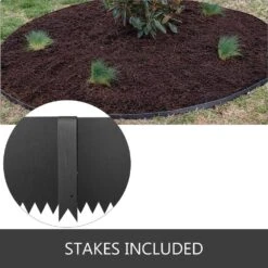 40 In. X 6 In. Landscape Edging Steel Edging Steel Garden Edging Black Border Lawn Edging For Landscaping (3-Pieces) -Vevor black vevor metal edging cppz3g40yc6ycg001v0 44 1000