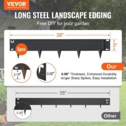 Vevor -Vevor black vevor metal edging cppz3inch162tnb2wv0 c3 1000