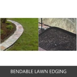 40 In. X 6 In. Black Landscape Edging Garden Edging Steel Edging Border Lawn Edge For Garden Yard (6-Pieces) -Vevor black vevor metal edging cppz6g40yc6ycg001v0 1f 1000