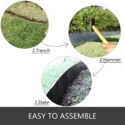 40 In. X 8 In. Black Steel Lawn Edging Garden Edging Landscape Edging Garden Border Edging For Landscaping (6-Pieces) 16 40 In. X 8 In. Black Steel Lawn Edging Garden Edging Landscape Edging Garden Border Edging For Landscaping (6-Pieces) -Vevor black vevor metal edging cppz6g40yc8ycg001v0 fa 1000