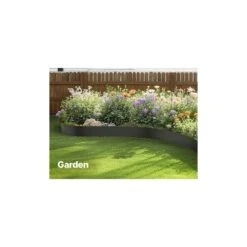40 In. L X 0.1 In. W X 6 In. H Black Steel Edging Landscape Steel Garden Edging Borders Edging Border 5 Clips (3-Pack) -Vevor black vevor metal edging cppz6inch10figluqv0 31 1000