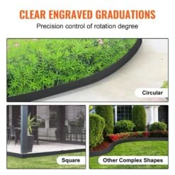 0.71 In. W X 40 In. L X 6 In. H Steel Landscape Edging Steel Garden Edging Borders Strips Hammer Edging Black (4-Pack) -Vevor black vevor metal edging cppz6inch133sdaoev0 1f 1000