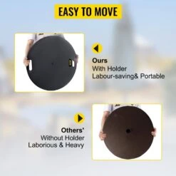 Umbrella Base 14 In. H Pipe 27 In. Round Umbrella's Holder Stand Heavy-Duty Cast Iron Patio Umbrella Base In Black -Vevor black vevor patio umbrella stands zysdzyx 280000001v0 1f 1000