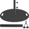 Umbrella Base 14 In. H Pipe 27 In. Round Umbrella's Holder Stand Heavy-Duty Cast Iron Patio Umbrella Base In Black -Vevor black vevor patio umbrella stands zysdzyx 280000001v0 64 1000