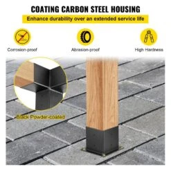 Pergola Kit Steel Brackets 6 In. X 6 In. Pergola Brackets Post Pergola Bracket With 3 Way 90-Degree Corner (8-Pack) -Vevor black vevor pergola accessories ljtgbhs5x1007d9mev0 4f 1000