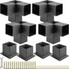 Pergola Kit Steel Brackets 6 In. X 6 In. Pergola Brackets Post Pergola Bracket With 3 Way 90-Degree Corner (8-Pack) 1 Pergola Kit Steel Brackets 6 In. X 6 In. Pergola Brackets Post Pergola Bracket With 3 Way 90-Degree Corner (8-Pack) -Vevor black vevor pergola accessories ljtgbhs5x1007d9mev0 64 1000