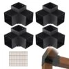 Pergola Bracket Kit 6 In. X 6 In. 4-Piece 3-Way Heavy-Duty Corner Bracket Woodworks DIY Post Base Kit Easy Installation -Vevor black vevor pergola accessories lpjjst4pcs6xoapmsv0 64 1000