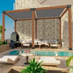 Pergola Bracket Kit 6 In. X 6 In. 4-Piece 4-Way Heavy-Duty Corner Bracket Woodworks DIY Post Base Kit Easy Installation -Vevor black vevor pergola accessories lpjjtzst4pcs2k9oov0 31 1000