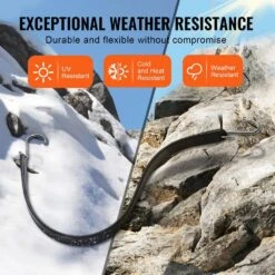 50 Piece Flat Bungee Cord, 19.8 Mm Heavy Duty Bungee Straps With Steel S-Hooks, 21 In. Elastic Bungee Rope For Cargo -Vevor black vevor plant hangers dlkzd21inch5oprhav0 4f 1000