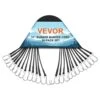 50 Piece Flat Bungee Cord, 19.8 Mm Heavy Duty Bungee Straps With Steel S-Hooks, 31 In. Elastic Bungee Rope For Cargo -Vevor black vevor plant hangers dlkzd31inch5oswmjv0 64 1000