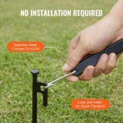 10 Piece Flat Bungee Cord, 20 Mm Heavy Duty Bungee Straps W/ Steel S-Hooks, 36 In. Elastic Bungee Rope For Cargo, Tarps -Vevor black vevor plant hangers dlkzd36inch1y2zi5v0 fa 1000