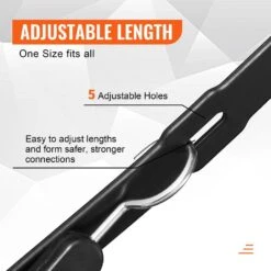 4 Piece Flat Bungee Cord, 20 Mm Heavy Duty Bungee Straps With Steel S-Hooks, 40 In. Elastic Bungee Rope For Cargo -Vevor black vevor plant hangers dlkzd40inch4tr3fjv0 fa 1000