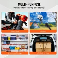 12 Piece Bungee Cords With A3 Steel Hooks, 32 In. Heavy Duty Bungee Straps, 8 Mm Elastic Bungee Ropes Set For Camping -Vevor black vevor plant hangers dlkzdyxdgdggkc54ev0 1f 1000