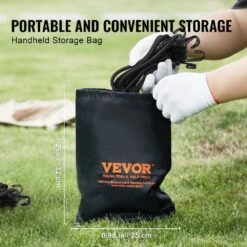 12 Piece Bungee Cords With A3 Steel Hooks, 32 In. Heavy Duty Bungee Straps, 8 Mm Elastic Bungee Ropes Set For Camping -Vevor black vevor plant hangers dlkzdyxdgdggkc54ev0 fa 1000