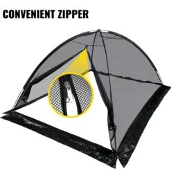 Pond Cover Dome 10 Ft. X 14 Ft. UV-Resistant Nylon Mesh Garden Pond Netting With Zipper And Wind Rope For Garden, Black -Vevor black vevor plant tree covers hybhz10x14ft00001v0 44 1000