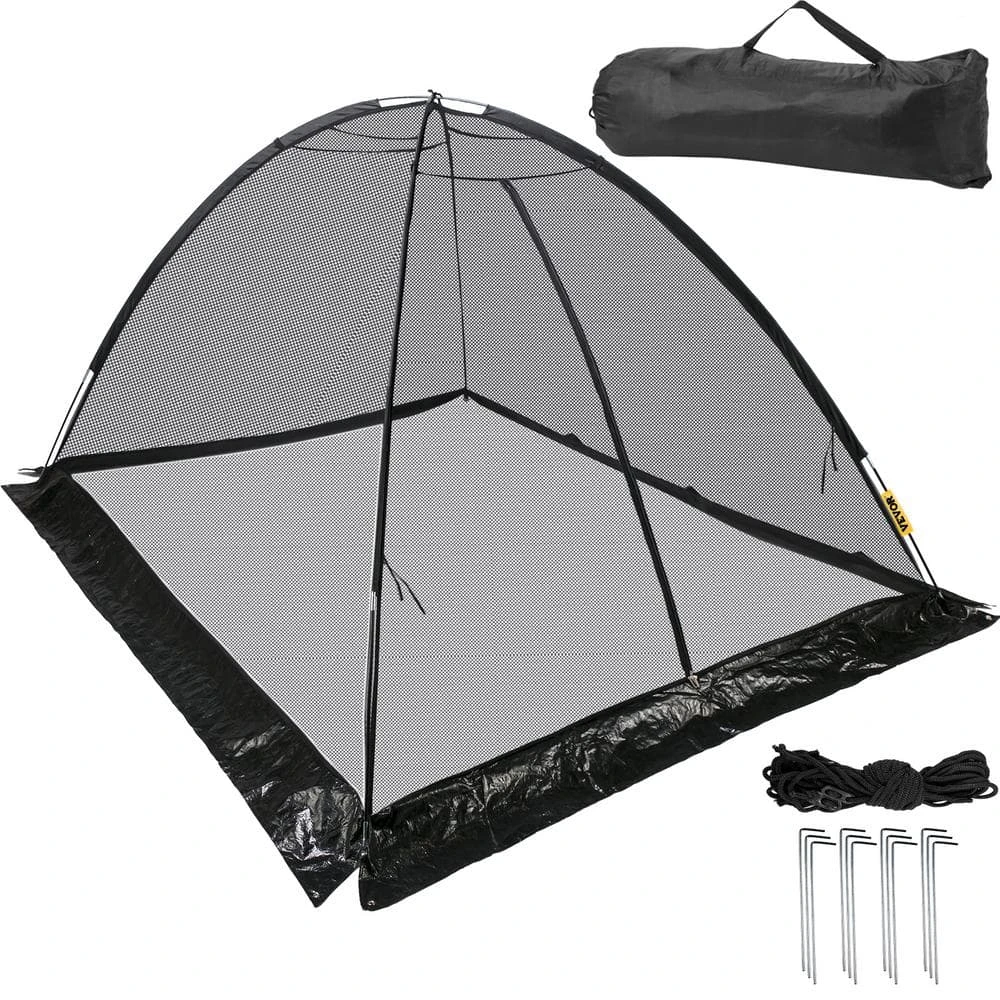 Pond Cover Dome 7 Ft. X 9 Ft. Garden Pond Net 1/2 In. Mesh Dome Pond Net Covers With Zipper And Wind Rope, Black 3 Pond Cover Dome 7 Ft. X 9 Ft. Garden Pond Net 1/2 In. Mesh Dome Pond Net Covers With Zipper And Wind Rope, Black