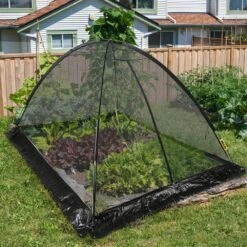 Pond Cover Dome 9 Ft. X 12 Ft. Zipper Design Nylon Pond Netting With Storage Bag For Pond Pool And Garden, Black -Vevor black vevor plant tree covers hybhz9x12ft000001v0 31 1000