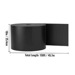 Plastic Landscape Edging 10 In. X 150 Ft. Recycled HDPE Coiled Terrace Board For Landscaping Against Invading Weeds -Vevor black vevor plastic edging pbcppztjyc1503iuov0 76 1000