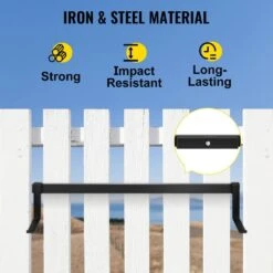 Railing Planter 88 Lbs. Planter Box Brackets 37.01 In. X 7.87 In. X 2.76 In. Black Rust Resistant Metal Material Planter -Vevor black vevor railing planters ycjszzzj36rzre3flv0 4f 1000