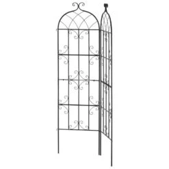 Garden Trellis For Climbing Plants, 71 X 20 In., 2 Packs Rustproof Metal Garden Flower Trellis, Climbing Rose Trellis