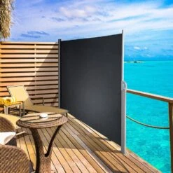 118 In. W X 63 In. H Retractable Side Awning Patio Screen Privacy Screen For Outdoor, Black 17 118 In. W X 63 In. H Retractable Side Awning Patio Screen Privacy Screen For Outdoor, Black -Vevor black vevor shade cloths zypf160x300cmbk01v0 31 1000