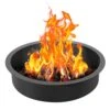 Fire Pit Ring Round 40 In. Outer 36 In. Inner Steel Liner DIY Campfire Firepit For Outdoor Camping, Bonfires