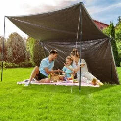 16 Ft. X 20 Ft. Heavy Duty Tarp 10 Mil Polyethylene Tarp Cover Tear UV And Temperature Resistant Silver/Brown -Vevor blue vevor canopy parts fsbwynzpepe16b52pv0 31 1000