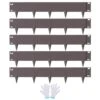 39 In. L X 0.1 In. W X 5 In. H Brown Steel Edging Landscape Steel Garden Edging Borders Strips -Edging Border (5-Pack) -Vevor brown vevor metal edging cppz5inch162r3is3v0 64 1000