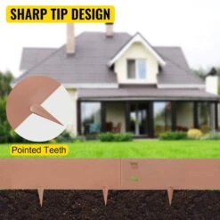 Steel Lawn Edging 5-Pieces Metal Landscape Edging 4 In. X 39 In. Garden Edging Border Grown Lawn Edge For Garden Yard -Vevor brown vevor metal edging pyczs5pcs4 395b9yv0 44 1000