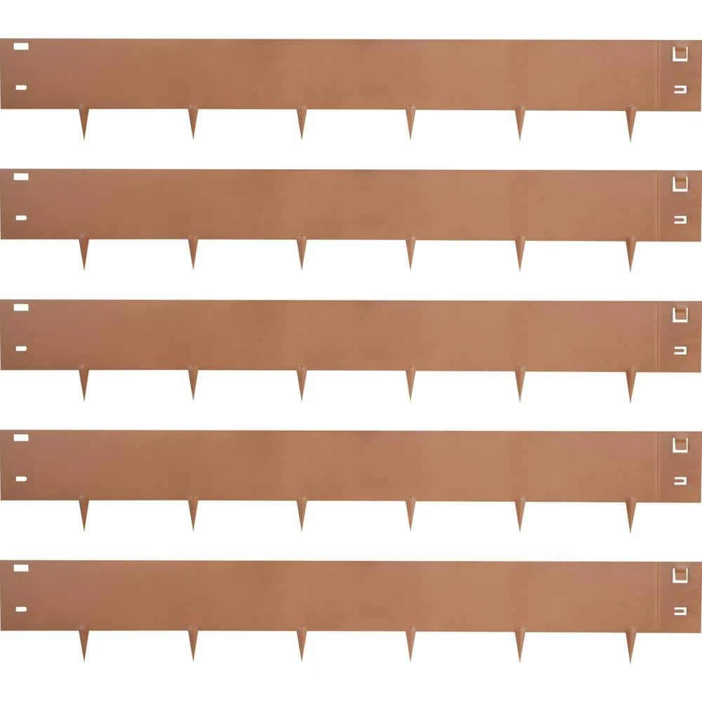 Steel Lawn Edging 5-Pieces Metal Landscape Edging 5 In. X 39 In. Garden Edging Border Grown Steel Border For Garden Yard 3 Steel Lawn Edging 5-Pieces Metal Landscape Edging 5 In. X 39 In. Garden Edging Border Grown Steel Border For Garden Yard