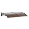 Window Door Awning Canopy 80 In. X 40 In. UPF 50+ Polycarbonate Entry Door Outdoor Window Awning Exterior -Vevor brown vevor shade cloths mczypyczs4080tpecv0 64 1000