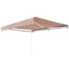 Manual Retractable Awning 13 Ft. X 8 Ft. Outdoor Patio Awning Retractable Sun Shade Water-Resistant Polyester