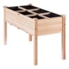 4 Ft. X 2 Ft. X 2.5 Ft. Raised Garden Bed Wooden Planter Box With Legs Elevated Outdoor Planting Boxes