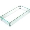Fire Pit Wind Guard 29.5 In. X 13.6 In. X 4 In. Fire Pit Tempered Glass Wind Guard Fence 0.3 In. Thick Fire Pit Insert -Vevor clear vevor fire pit covers and accessories ffb29x13x4 5yc001v0 64 1000